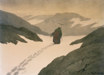 Mor na hoře od Theodor Kittelsen