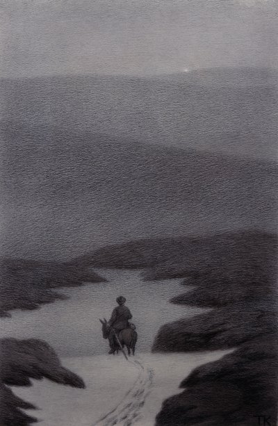Ano, vidím něco daleko, řekl chlapec a třpytí se to od Theodor Kittelsen