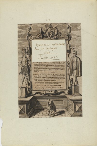(titulní strana) (z knihy, Americae) od Theodor de Bry