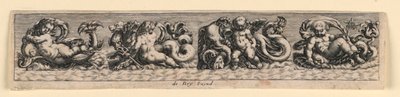 Dekorativní panel: Mořské příšery od Theodor de Bry