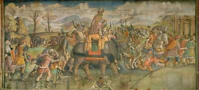 Hannibal v Itálii Freska ... (freska) od Theodor de Bry