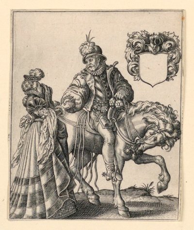 Šlechtic a paní od Theodor de Bry