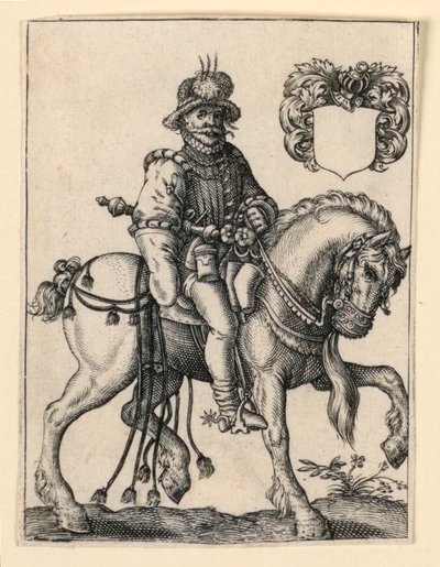 Noble na koni od Theodor de Bry