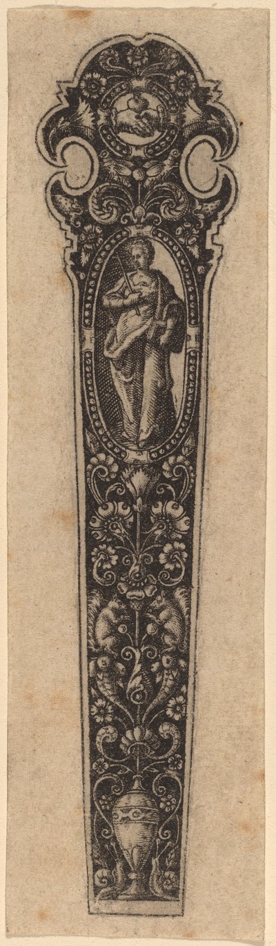Ornament na rukojeť nože od Theodor de Bry