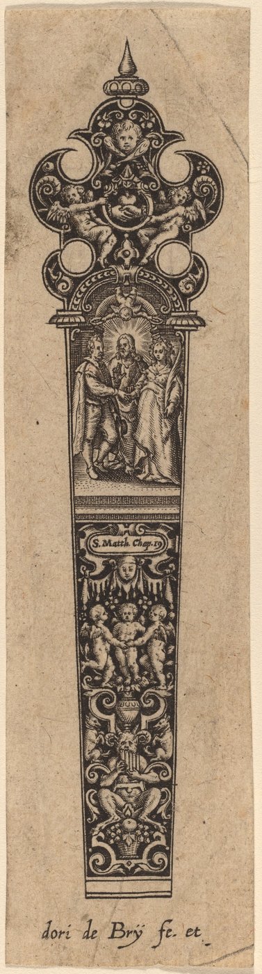 Ornament na rukojeť nože od Theodor de Bry