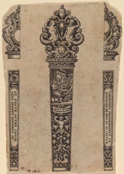 Ornament na rukojeť nože od Theodor de Bry