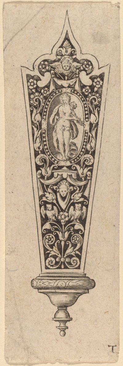 Ornament na rukojeť nože od Theodor de Bry