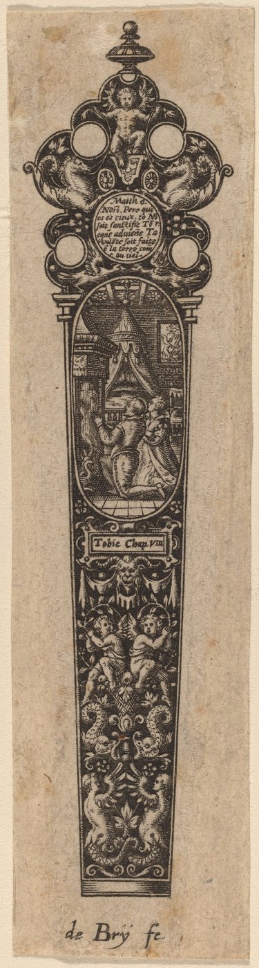 Ornament na rukojeť nože od Theodor de Bry