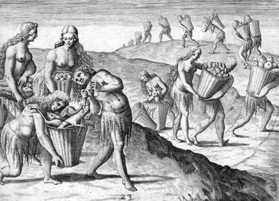 Kmen indiánů Timucua od Theodor de Bry