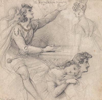 List náčrtů - divadelní studie od Theodor von Holst