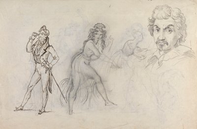 List náčrtů od Theodor von Holst