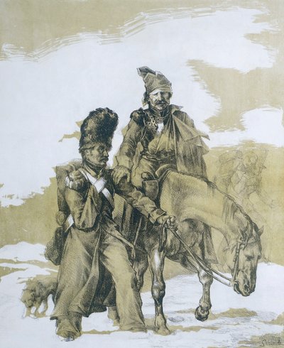 Ústup z Moskvy od Theodore (after) Gericault