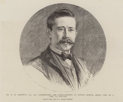 Pan HH Johnston, komisař a generální konzul v britské střední Africe, nyní na návštěvě Anglie od Theodore Blake Wirgman
