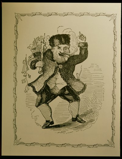 Ilustrace Santa Claus k básni Clementa C. Moora, 1848 od Theodore C. Boyd