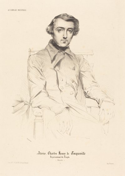 Alexis Charles Henry de Tocqueville od Théodore Chassériau