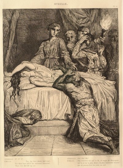 Suita Othello: č. 14 (5. dějství, 2. scéna) od Théodore Chassériau