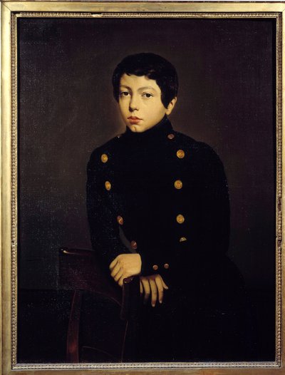 Portrét Ernesta Chasseriaua (1823-1870) žáka námořní školy v Brestu, bratra umělce Malba Theodora Chasseriau (1819-1856) 1836 ne. 0,92 x 0,73 m od Théodore Chassériau
