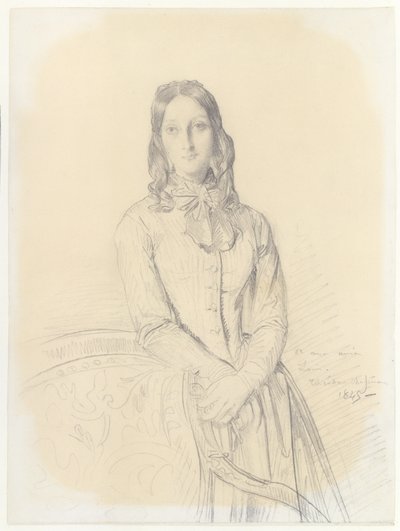 Portrét madame Gabrielle Marcotte de Quivières od Théodore Chassériau