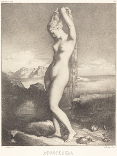 Venuše Anadyoméné od Théodore Chassériau