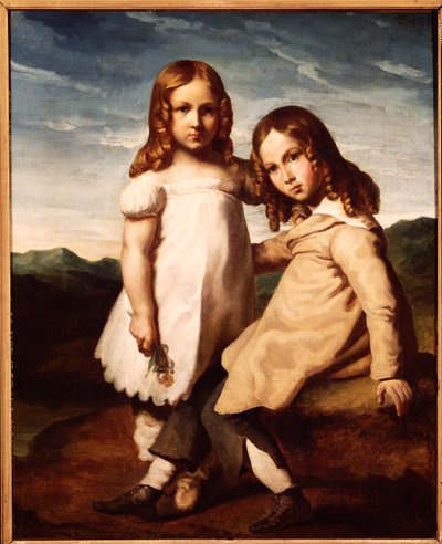 Alfred Dedreux (1810-60) jako dítě se svou sestrou Elisabeth, 1816-17 od Theodore Gericault