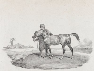 Arabský kůň, 1821 od Theodore Gericault