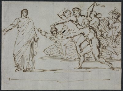 Zavraždění Tiberia od Theodore Gericault
