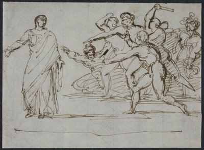Vražda Tiberia od Theodore Gericault