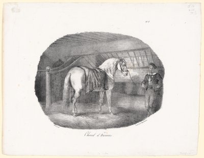 Hannoverský kůň (A Hanoverian Horse) od Theodore Gericault