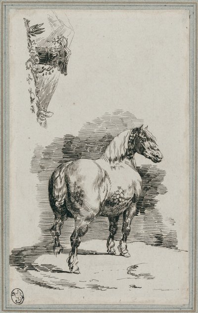 Šedý strakatý kůň (A Dapple-Gray Horse) od Theodore Gericault