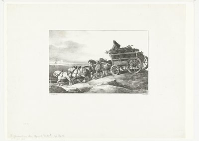 Vůz na uhlí od Theodore Gericault