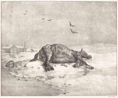 Mrtvý kůň od Theodore Gericault