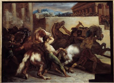 Zdarma Dostihy v Římě Obraz Theodora Gericaulta (1791-1824) 1817 Ne. 0,45x0,6m od Theodore Gericault