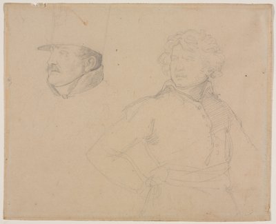 Géricault - Studie dvou vojáků, 1818-1819 od Theodore Gericault