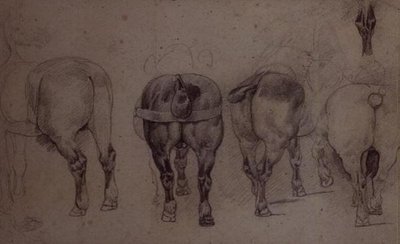 Zapřažení koně (tužka) od Theodore Gericault