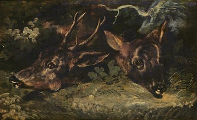 Heads of Roe Deer, 1815 od Theodore Gericault