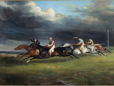 Horse Race říká derby v Epsom Painting od Theodora Gericaulta od Theodore Gericault