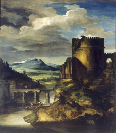 Krajina s hrobem od Theodore Gericault