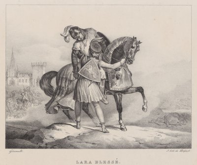 Lara zraněná (Lara Wounded) od Theodore Gericault