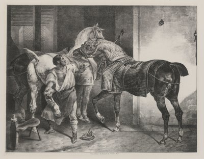 Anglický kovář (The English Farrier) od Theodore Gericault