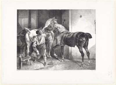 Anglický kovář (The English Farrier) od Theodore Gericault