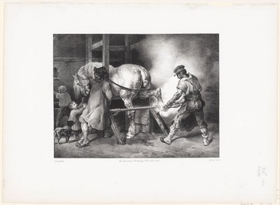 Le Maréchal flamand (Vlámský kovář) od Theodore Gericault