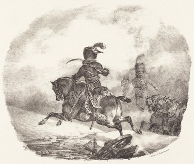 Důstojník lehké dělostřelecké jednotky císařské gardy (Officier d