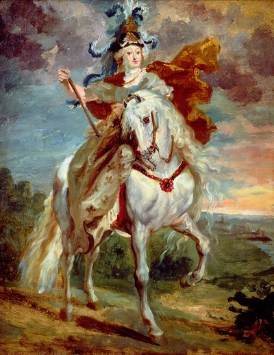 Marie de Medicis v Pont-de-Ce od Theodore Gericault