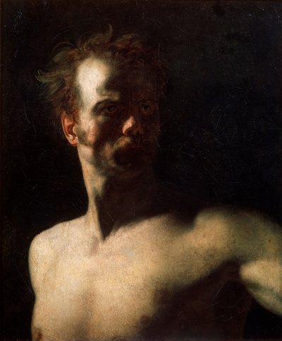 Studie aktu, c1810-c1811 od Theodore Gericault