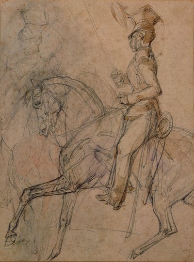 Důstojník polských Lancerů od Theodore Gericault