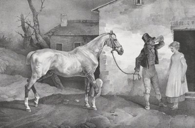 Starý kůň u dveří hostince, 1822. od Theodore Gericault