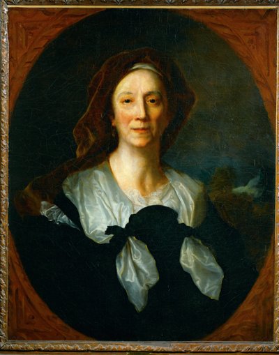 Portrét Marie Serre, matky malíře Hyacinta Rigauda (malba na plátně) od Theodore Gericault