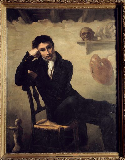 Portrét umělce v jeho ateliéru Malba Theodora Gericaulta (1791-1824) Slunce 19. století. 1,47x1,14 m . od Theodore Gericault