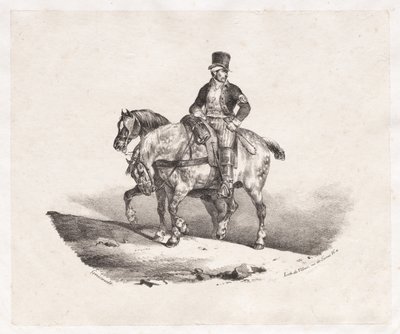 Pošťák aneb Dva zapřažení koně od Theodore Gericault