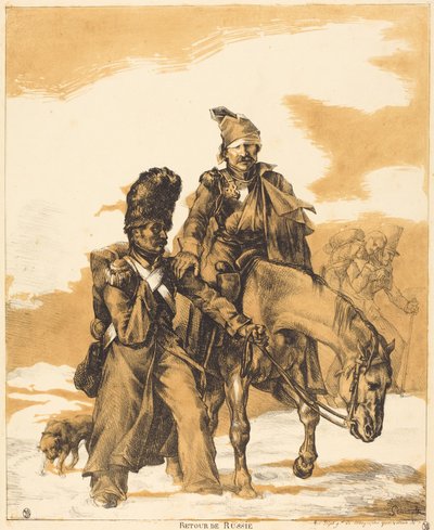 Retreat from Russia (Návrat z Ruska) od Theodore Gericault